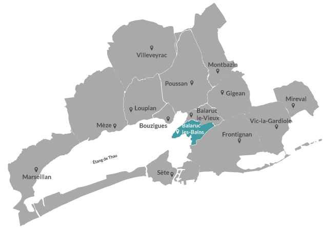 Carte de Balaruc-les-Bains